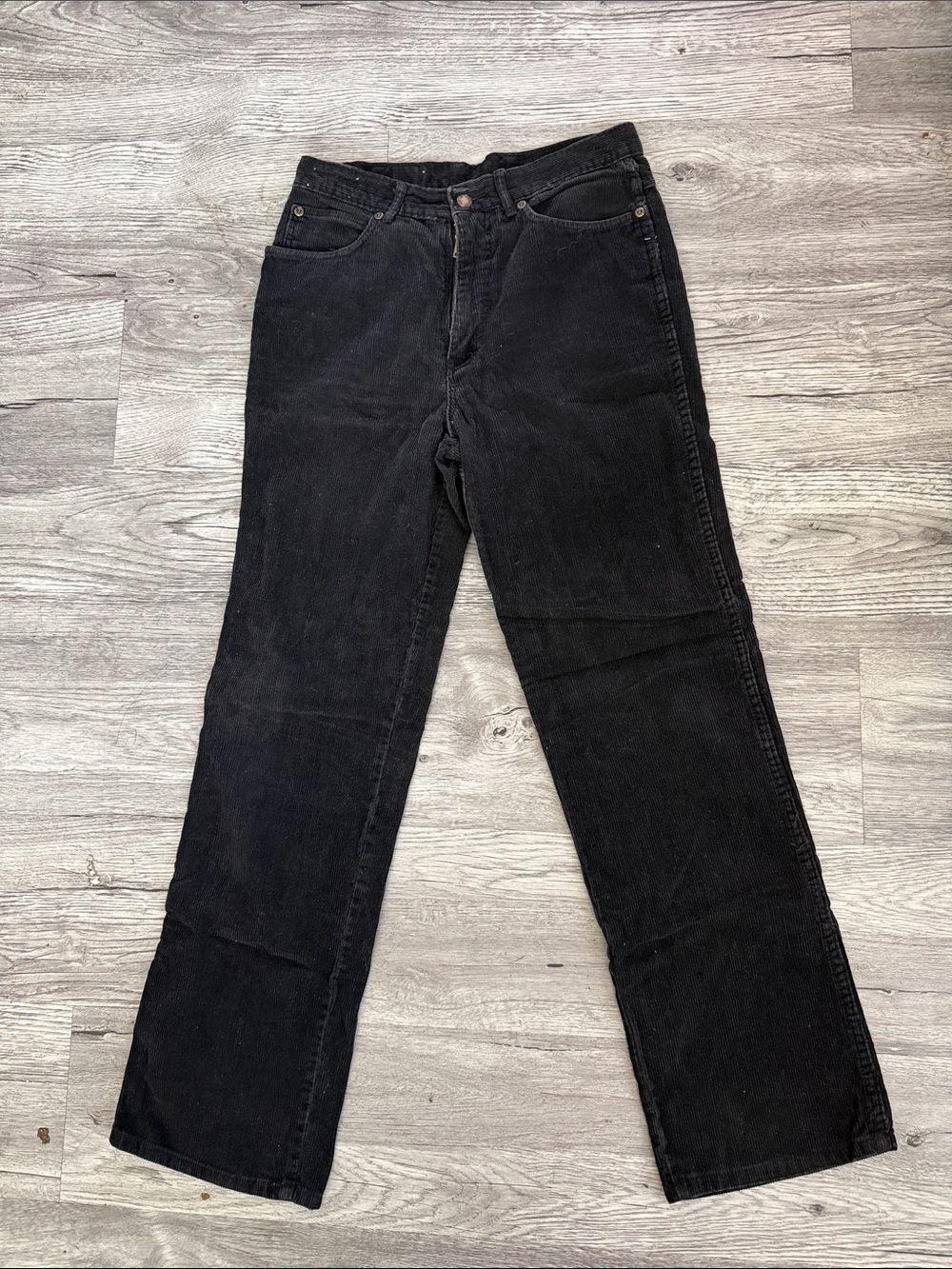 Men's Black Corduroy Pants - Classic Straight Fit